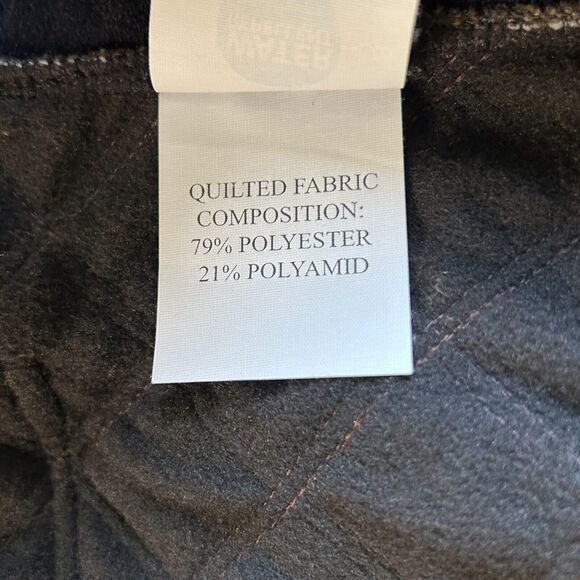 Dale of Norway Vest Olive Green Wool/Brown Quilted Zip Water Repellent-Women's S - Picture 9 of 12